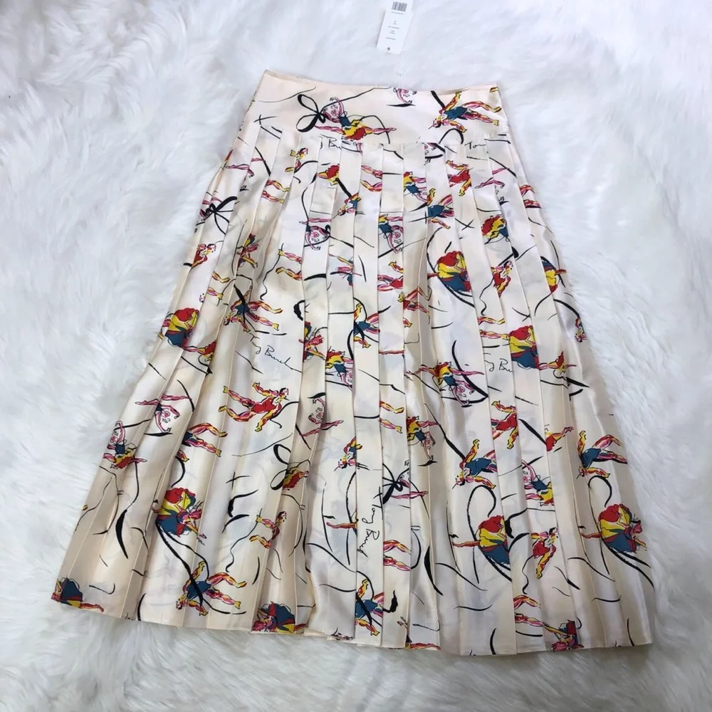 NWT $598 Tory Burch Vance Silk Skirt